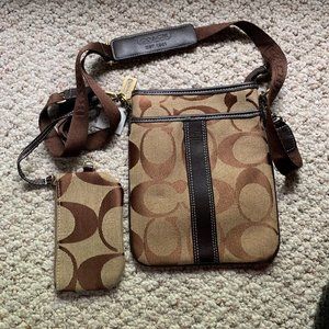 NEW: Vintage Coach Signature Satchel Crossbody Bag